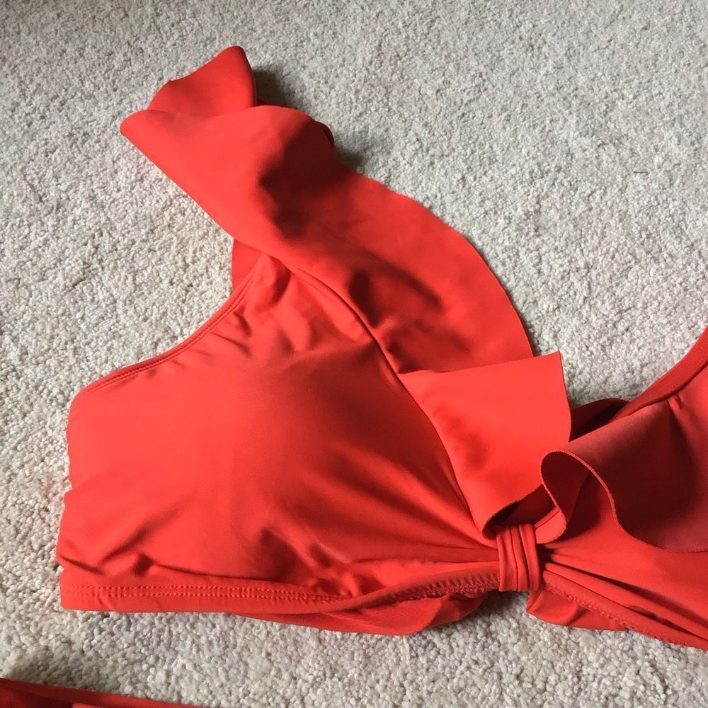 Antonio Melani Red Ruffled Bikini Set - Picture 3 of 8